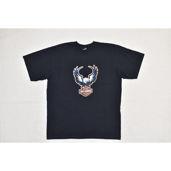 Vintage Harley-Davidson Shirt Mens XL Eagle Bar Shield USA VF Imagewear 90s - Picture 1 of 8